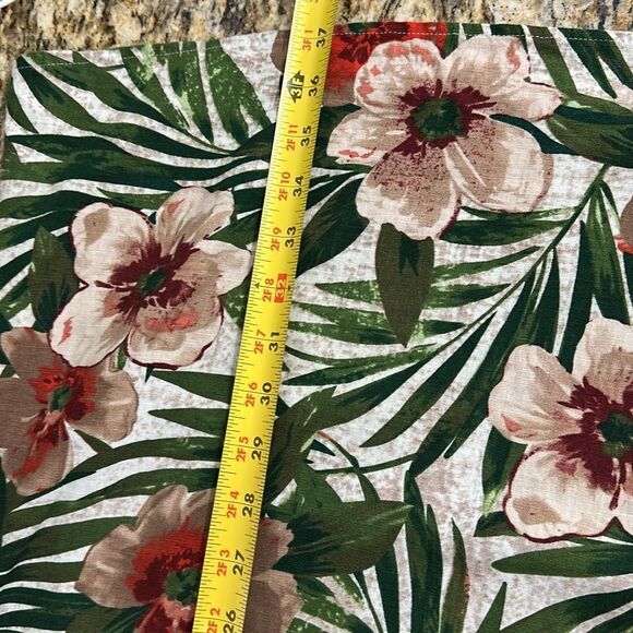 Anne Klein Linen Blend Tropical Print Sleeveless Shift Dress Size 10 - Picture 9 of 9